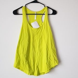 NWT Fabletics Yellow Muscle Tank